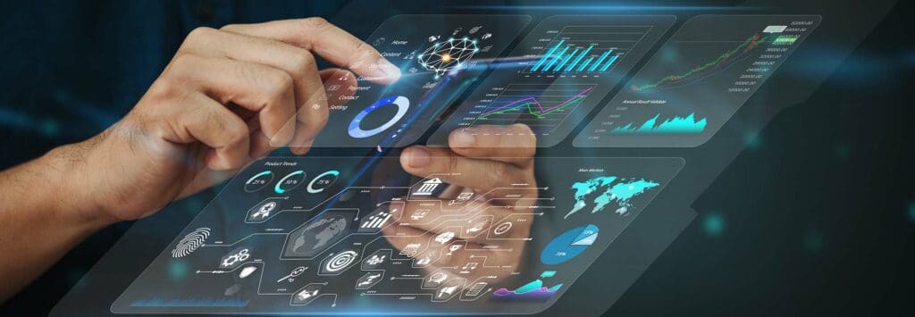 Business analysis big data screen