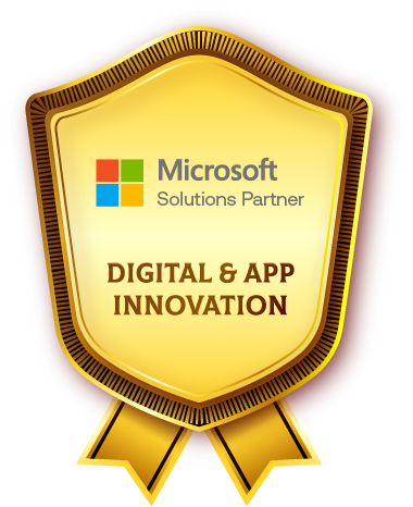 this is a Digital & App Innovation badge we obtained as a Microsoft Solutions Partner