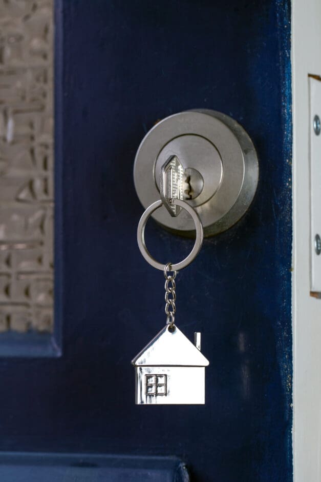Open,Door,To,A,New,Home,With,Key,And,Home
